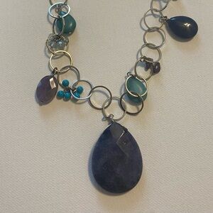 Long‎ Statement Necklace Brûlée Loft Ann Taylor Charm glam